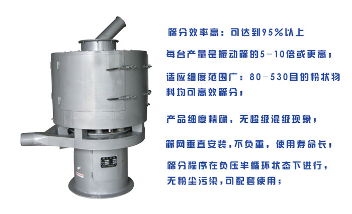 1000型立式气流筛性能特点