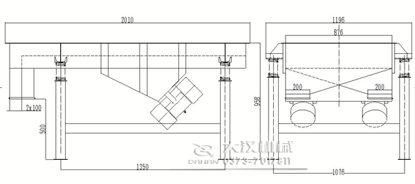 虫胶直线振动筛外形尺寸