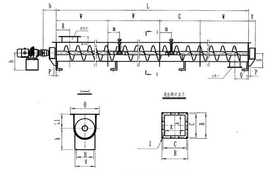 ls螺旋输送机内部结构图